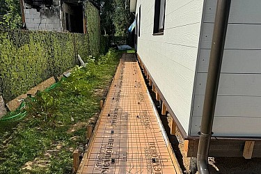 Отмостка вокруг дома Пушкинский - 7